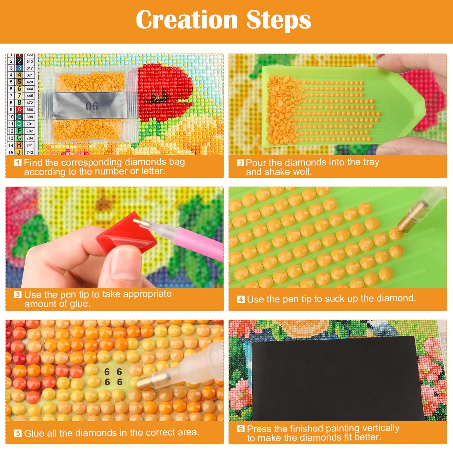 MXJSUA DIY Elephant Diamond Painting Kits for Adults, Animal Diamond Gem Art Painting for Beginners, Diamond Picture with Full Round Drill Dots Craft Set Gift, 12 * 16 Inch