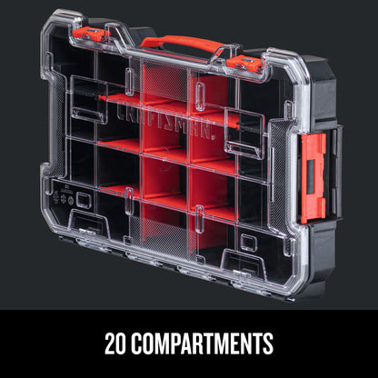 CRAFTSMAN VERSASTACK Storage Organizer, Small Parts Organizer, 20-Compartments, Lid Includes Secure Latch (CMST17828)