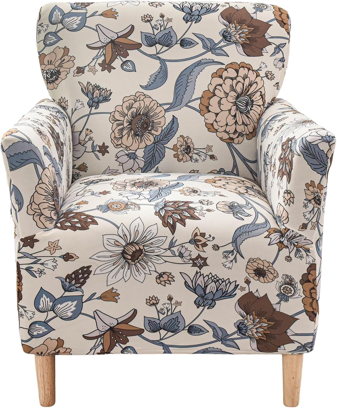 1-Piece Sofa,B62 CRFATOP Stretch Modern Banquet Armchair Slipcover Accent Chair Covers with Arms Soft Chair Slipcovers