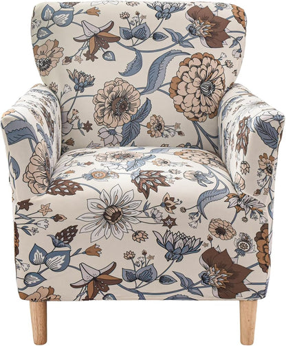 1-Piece Sofa,B62 CRFATOP Stretch Modern Banquet Armchair Slipcover Accent Chair Covers with Arms Soft Chair Slipcovers