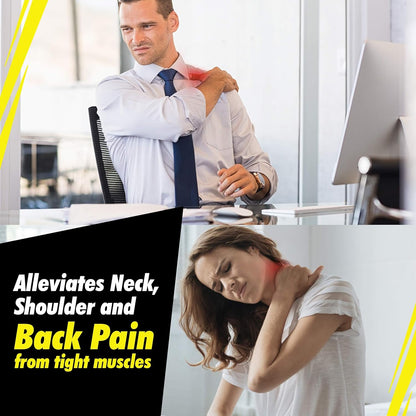 BackBadger Percussive Massage Gun Holder for Back, Compatible with Most Massage Guns, for Hard to Reach Areas - Black