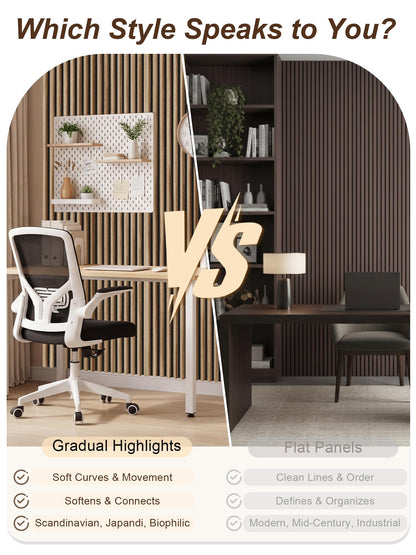 Mollywell Wood Slat Wall Panels, Walnut Acoustic Wall Panel 94.5x12.5 Inch, 8ft Arc Slat Wall Paneling, Flexible 3D Sound Proof Accent Wall Boards NRC 0.95 for TV Backdrop Bedroom, Pack of 6
