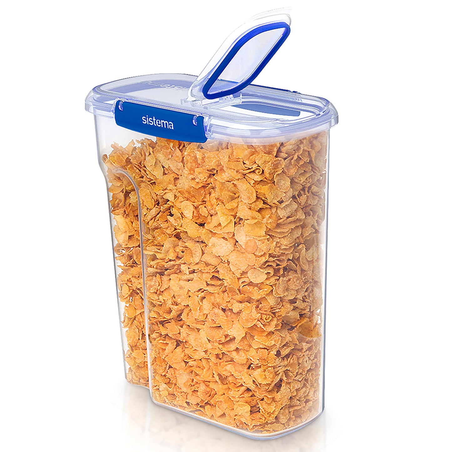 Sistema KLIP IT+ 4.2L Cereal Storage Container, Stackable & Airtight Food Pantry Storage, Dishwasher, Freezer, & Microwave-Safe, BPA-Free