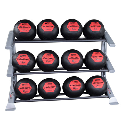 Body-Solid (SDKR1000MB) Pro ClubLine Storage Rack for Dumbbells, Kettlebells and Medicine Balls, Commercial and Home Gym Weight Rack
