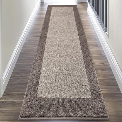 DOMUSTEX Machine Washable Kitchen Rug 24" x 96", Non Slip Kitchen Mat for Floor, Absorbent Entrance Runner Rug for Bedroom, Hallway, Bathroom, Door (Roll Packing)