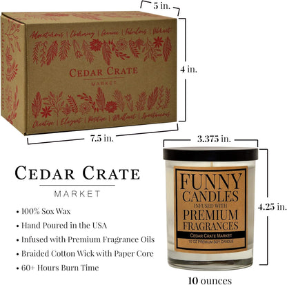 Cedar Crate Market Funny Candles Gifts for Women, Everyone Sucks for Men, Fun Birthday Presents, Made in The USA