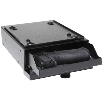 V-Line Desk Mate Keyless Security Box 2597-S with Quick Release Mounting Bracket, Simplex Lock, Black, Made in USA