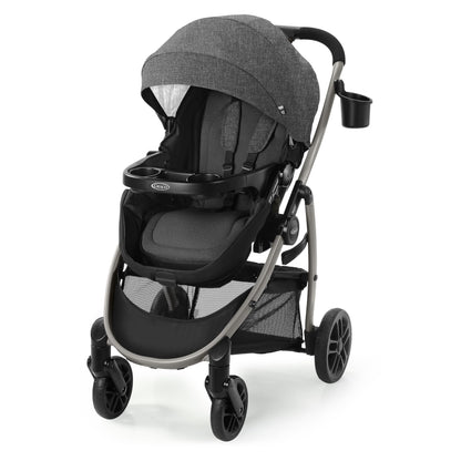 Graco® Redmond Modes Pramette Stroller 3-in-1 Convertible: Car Seat Carrier Infant Pramette to Toddler Stroller with Reversible Seat and One-hand Fold