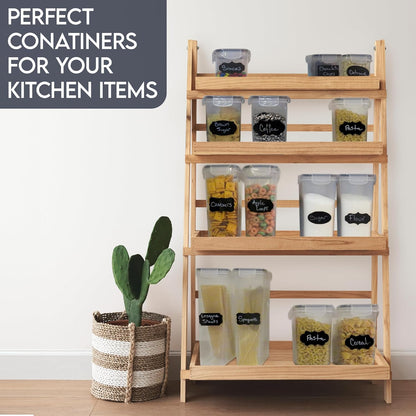 Kitchen Pantry Organizers and Storage - Airtight Food Storage Container Set, 14 Pcs BPA Free Plastic Dry Food Canisters