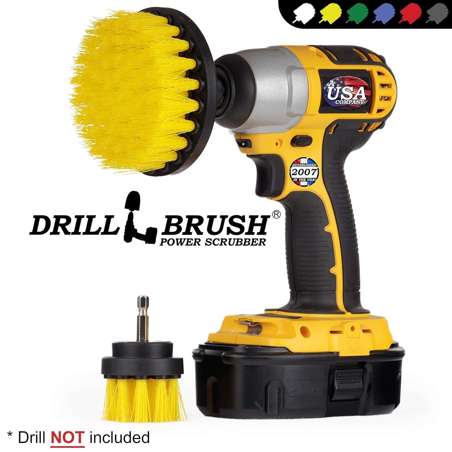 Set Drill Brush Drill Brush Kit Drill Brushes for Cleaning Drill Brush Attachment - Drill Brush - Bathroom Accessories