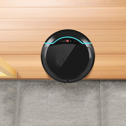 Robot Vacuum Cleaner - USB Rechargeable Automatic Smart Robot Vacuum Floor Cleaner for Household Sweeping, Black
