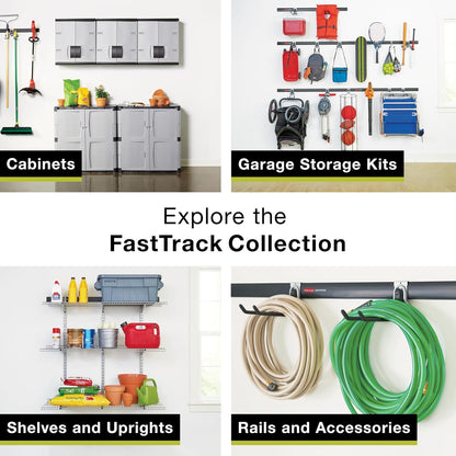 Rubbermaid FastTrack Compact Hook - Soft Grip Garage Organizer for Cords, Ropes & Small Hoses