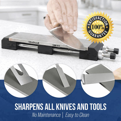 Ultra Sharp Diamond Sharpening Stone Set - 8 x 3 Coarse/Medium/Extra Fine
