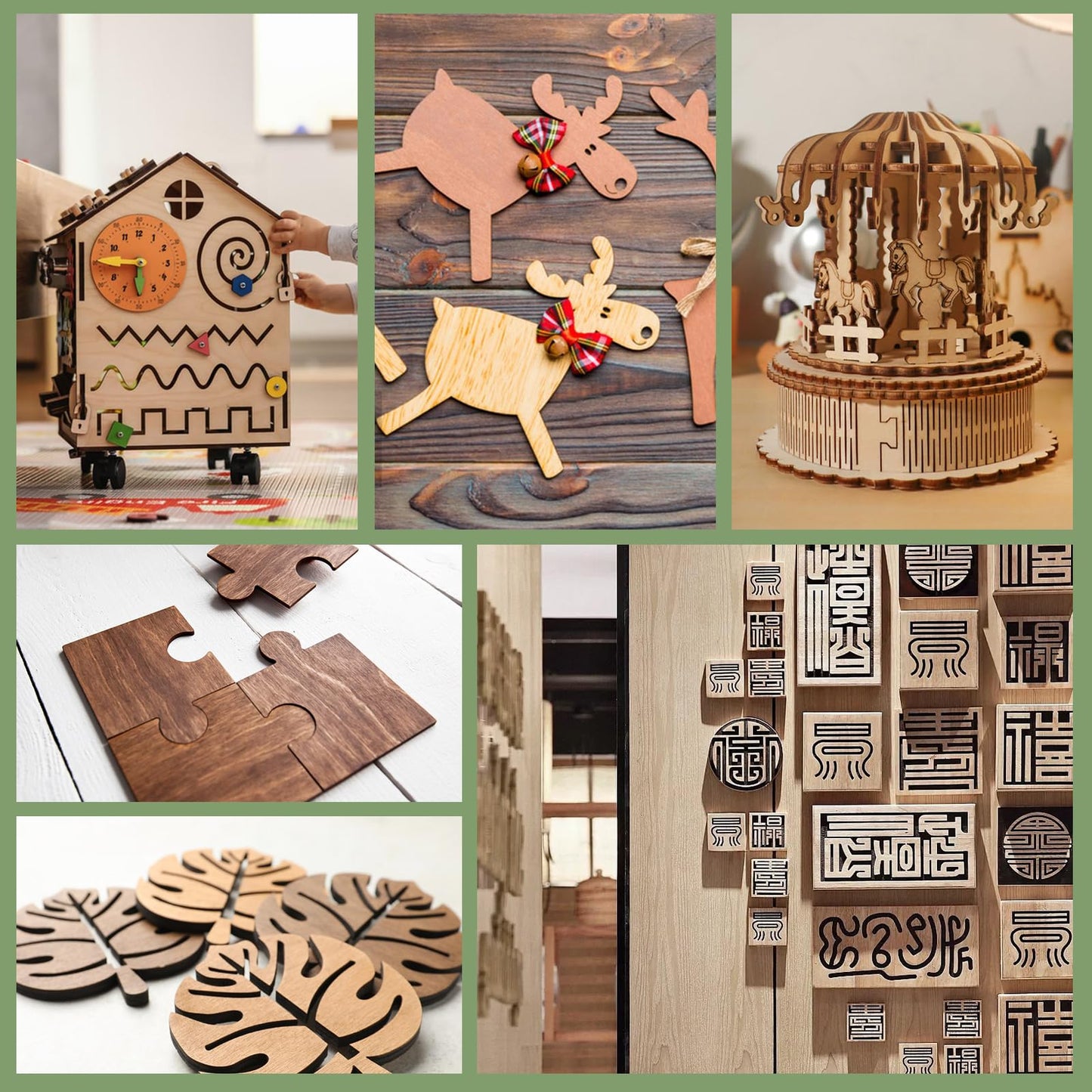 8 Pack Walnut Plywood Sheets 12x12x1/8 Inch,3mm Plywood for Laser Cutting & Engraving,Unfinished Wood for Crafts,Wood Burning,Architectural Models