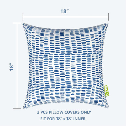 LVTXIII Outdoor Pillow Covers ONLY, Square Throw Pillow Covers, Modern Cushion Cases for Sofa, Patio, Couch Decoration,