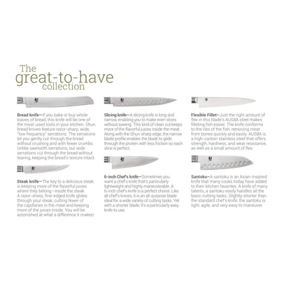 Shun Sora 5 Pc Student Knife Set