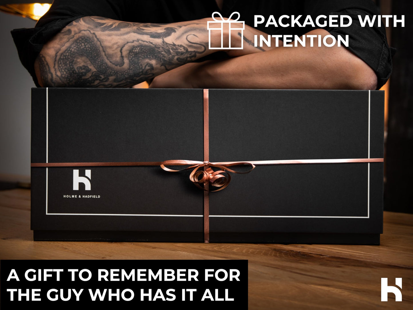Premium 7 Slot Watch Box for Men - Large Wooden Watch Display Case with Hinged Cover, Leather Lining & Drawer - Watch Holder Organizer Stand - Handcrafted Luxury Birthday Gift for Men
