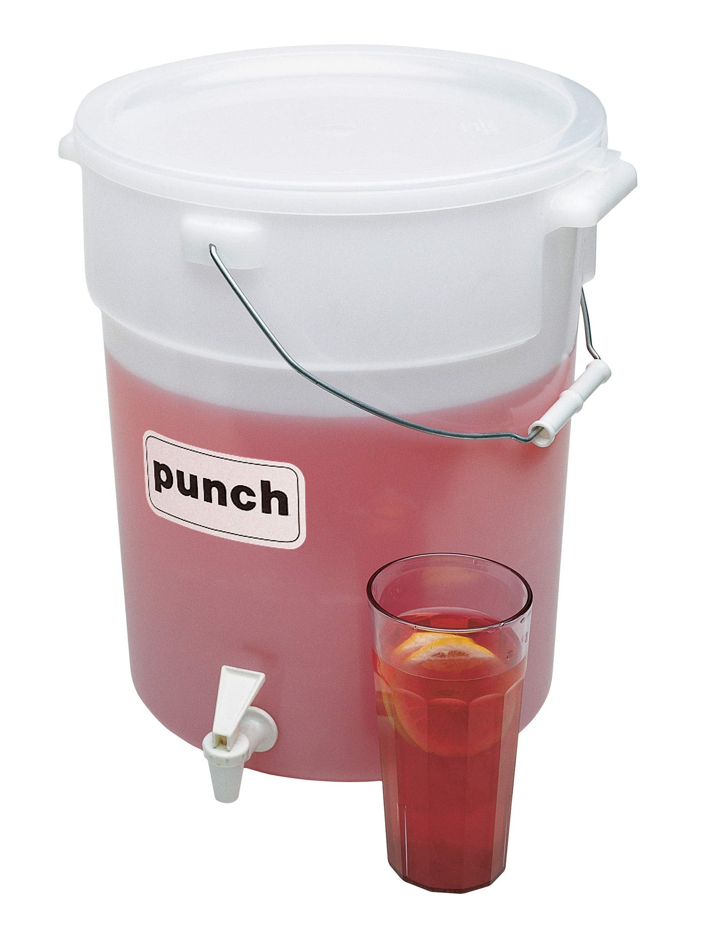 Cambro DSPR6148 SIX-GALLON (22,7 L) BEVERAGE DISPENSER, White, 22 Quart Case of 1