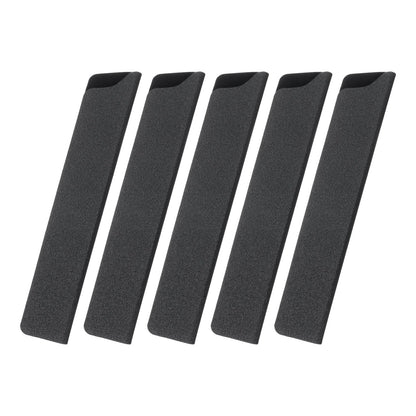 uxcell 5 Pcs Knife Cover Sleeves, 8.3" x 1.4" ABS Knives Edge Guard Blade Protector Universal Knife Sheath for Home Kitchen, Black