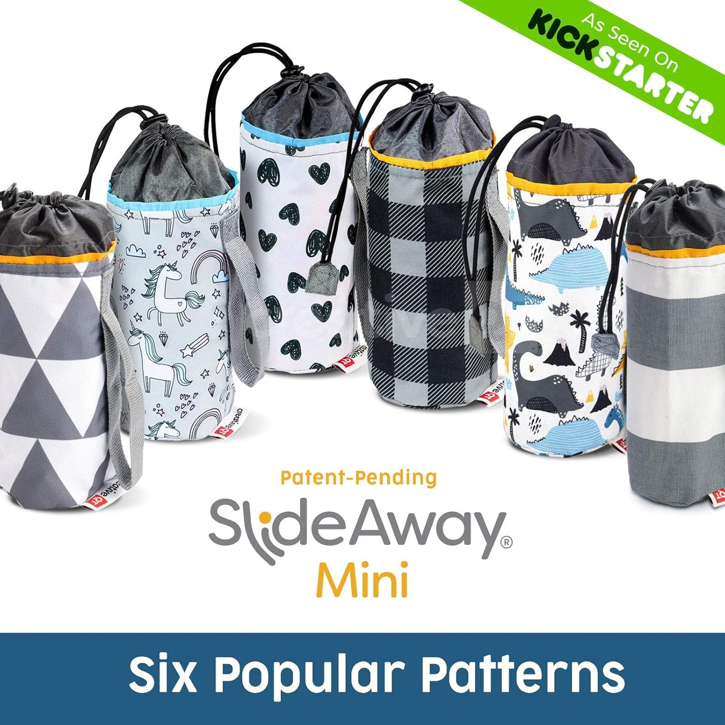 Creative QT On-The-Go Mini Storage Bag and Table Top Play Mat, Buffalo Check Print, Toy Organizer for Kids and Toddlers