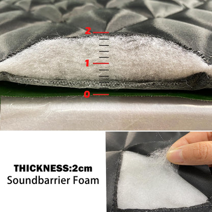LTCANOPY Sound Barrier Temporary Construction Traffic Industrial Sports Pitches Outdoor Noise Control Sound Blocking Reducing Cancelling Soundproof Screen Blankets 39.3”x78.7-1 Pack-(Green)
