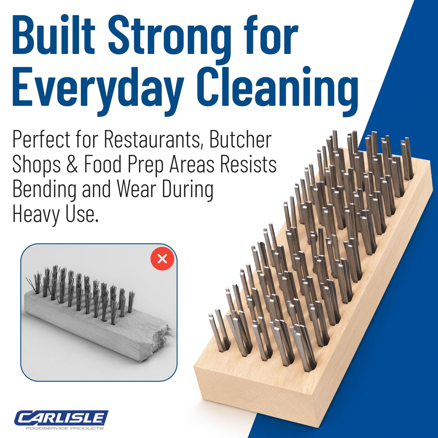 Carlisle FoodService Products 4578100 Butcher Block Scrub Brush