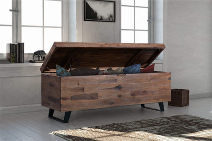 Belmont Home Westcliffe 46" Acacia Wood Storage Trunk, Brown