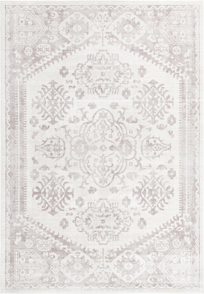 Unique Loom Oxford Collection Area Rug - Radcliffe (10' x 14' 1" Rectangle, Cream/ Ivory)