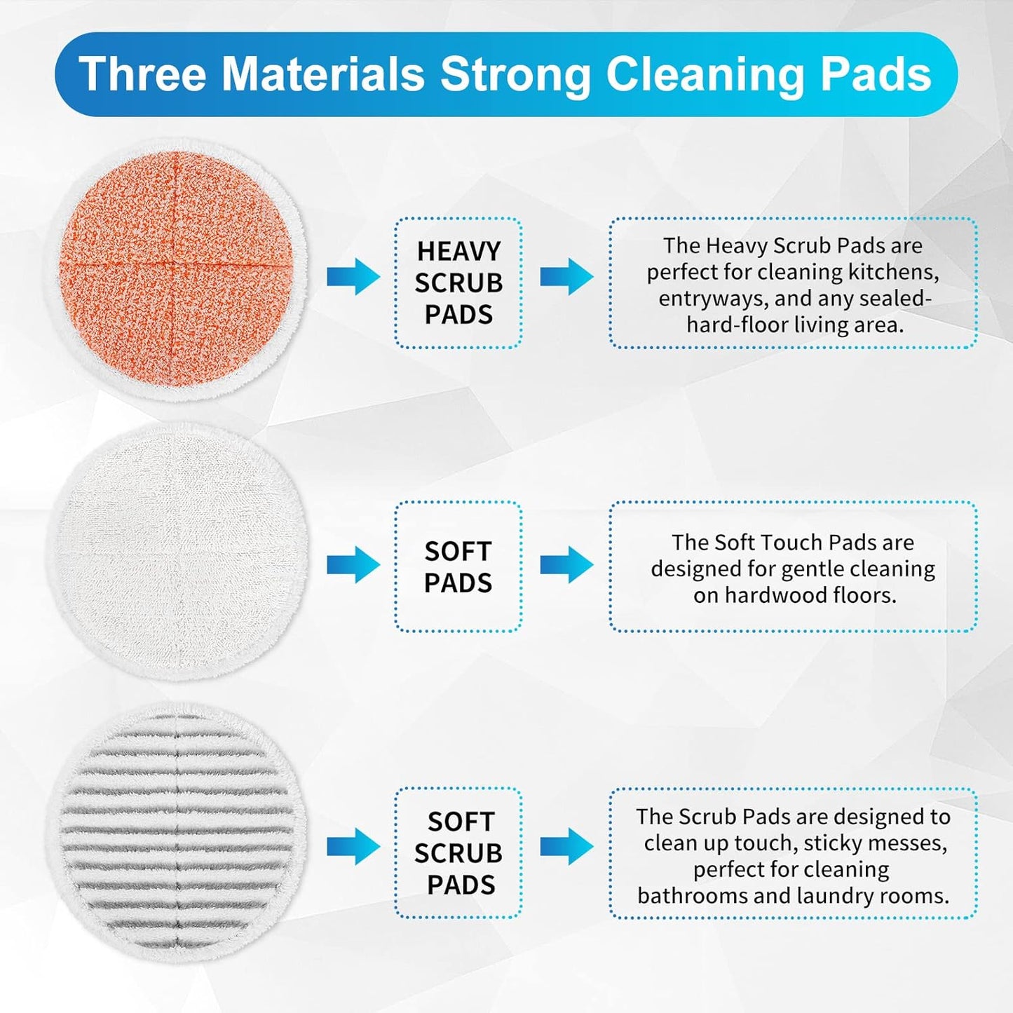 2039 20399, 2039A, 2307, 2315A, 23157, 2124, 20393 (2 Pack) KEEPOW Spinwave Replacement Pads Compatible with Bissell