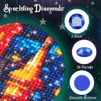 EATUKYIC Diamond Painting City Amsterdam Netherlands Dancing Houses Over River Amstel in Old European City, Spring Landscape for Adult Painting Kits Diamond Art Perfect for Home Wall Decor 12x16 inch
