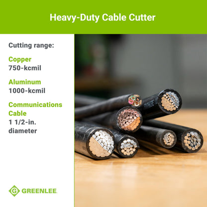 Greenlee 706 31-1/2" Heavy-Duty Cable Cutter for Copper, Aluminum, and Communications Cable