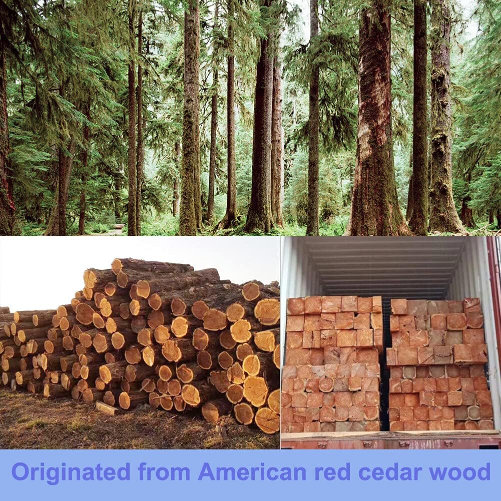 Cedar Blocks for Clothes Storage, 120 Cedar Balls for Effective Clothes Storage