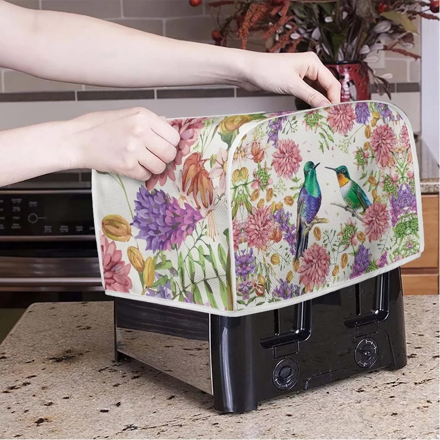 Upetstory Hummingbird Blender Cover - Kitchen Appliance Cover for Toaster, Bread Maker, Stand Mixer