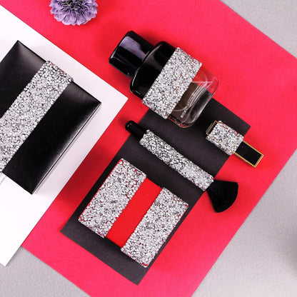Locacrystal Bling Crystal Rhinestone Ribbon Self-Adhesive Iron on Resin Diamond Ribbon Wrap Roll DIY Bling Stickers for Wedding Clothing Cars Crafts Dress Decoration（Silver,1.18inch x 3yard）