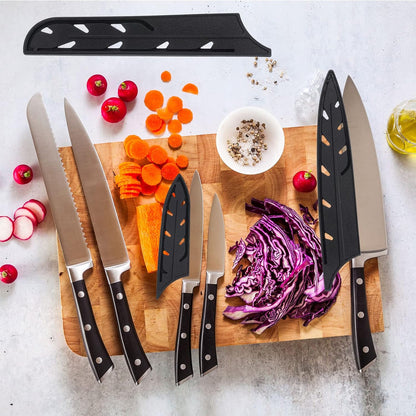 PATIKIL 2 Pack Plastic Safety Knife Cover Sleeves for 8" Chef Knife or 7" Santoku Knife, Universal Blade Protector