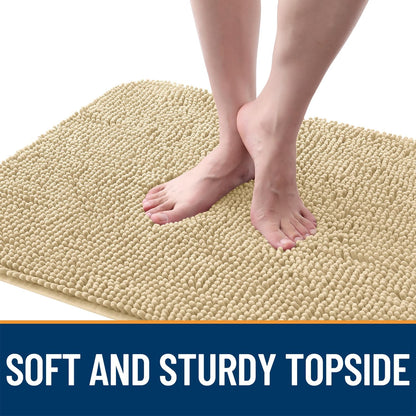OLANLY Dog Door Mat - Absorbent Non-Slip Chenille Mat for Muddy Paws | 44x32, Quick Dry, Indoor Entryway Carpet