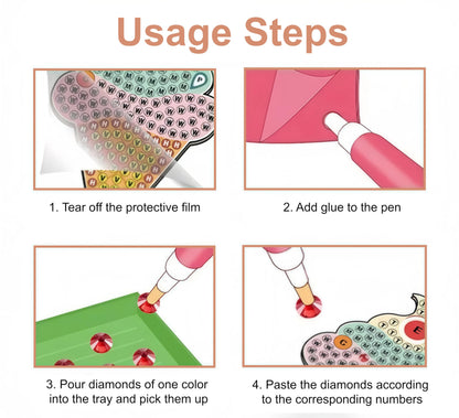 Bulerrylulu 6 Pcs Diamond Painting Coasters Kits with Holder,Diamond Art Coasters Set for Drinks Coffee Table, Gem Painting kit for Beginners Adults DIY Art Craft Gifts Home Decors (8pcs y2k)