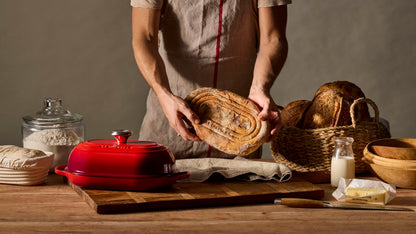 Le Creuset Enameled Cast Iron Signature Oval Bread Oven, 11.5 inch, Sea Salt