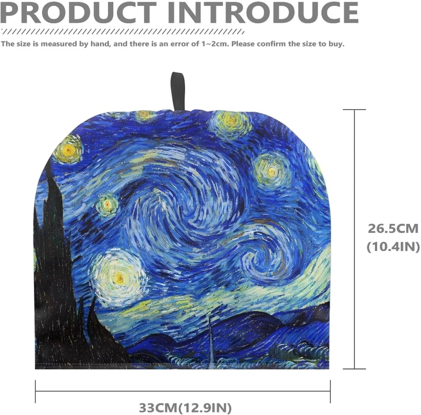 Vintage Tea Cozy for Kettle, Cotton Teapot Cover Warmer, Van Gogh Starry Night Design for Home Kitchen