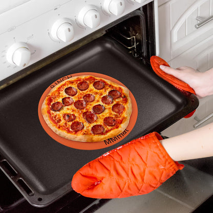 MMmat Silicone Baking Mats Set of 2 Round Non-Stick Reusable Air Fryer Linner - Best German Silicone - 12 inch
