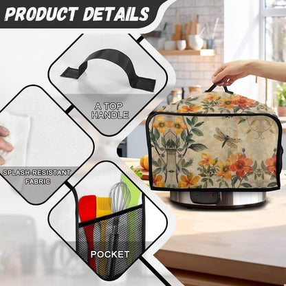 Van Gogh Wheatfield Slow Cooker Cover, Dust Cover for Most 6-8 Quart Oval Slow Cookers for Kitchen Decoration