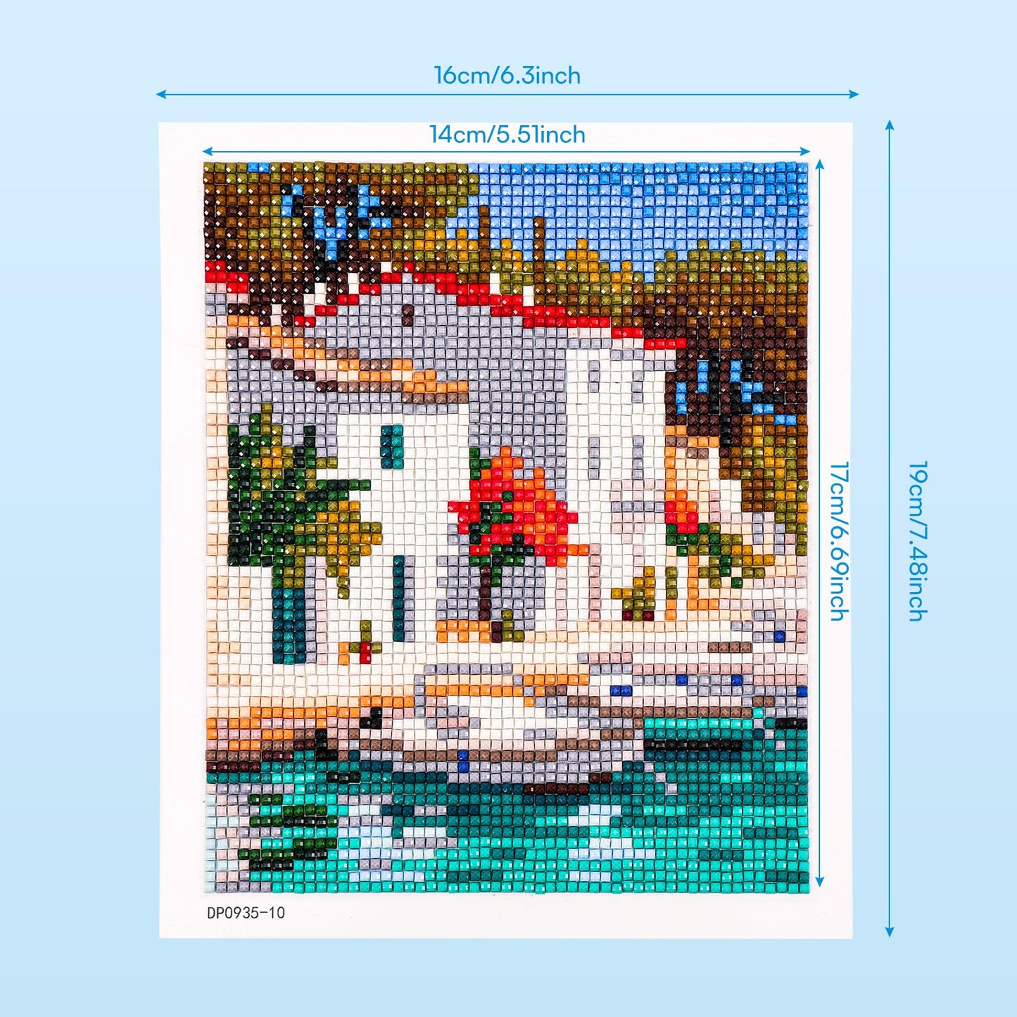 Caydo 12 Pack Sea Breeze Themed Diamond Painting Kits for Adults Full Drill 5D DIY Paint Gem Art A Relaxing Craft for Home Wall Decor(6x6inch)