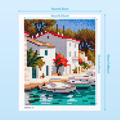 Caydo 12 Pack Sea Breeze Themed Diamond Painting Kits for Adults Full Drill 5D DIY Paint Gem Art A Relaxing Craft for Home Wall Decor(6x6inch)