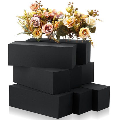 Lallisa 4 Pcs Reusable Floral Foam Blocks Water Weather Resistant Dry Floral Foam for Artificial Flower Arrangements Outdoor Flower Boxes Outside Hanging Planters Wedding Home Decor (9 x 3 x 3")