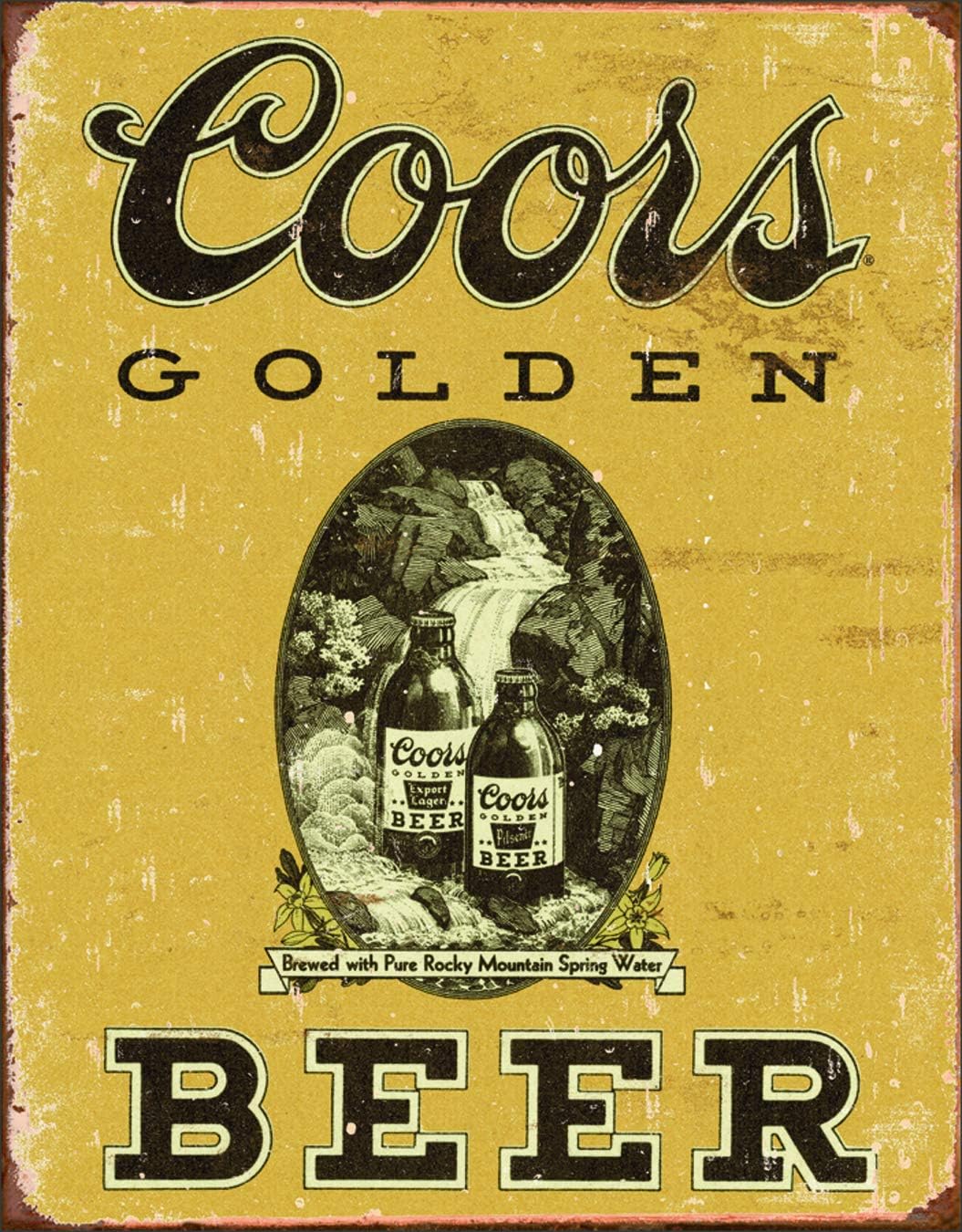 Poster Discount COORS Golden Vintage Tin Sign, 12x16