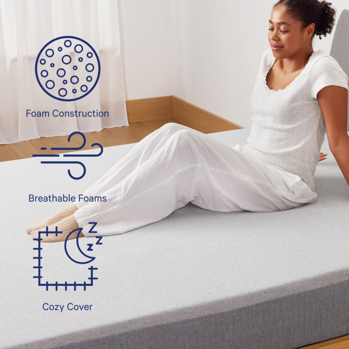 Casper Sleep Element Queen Mattress - Medium Feel - Motion Isolation - Breathable, Cooling Memory Foam - 100-Night Trial - CertiPUR-US