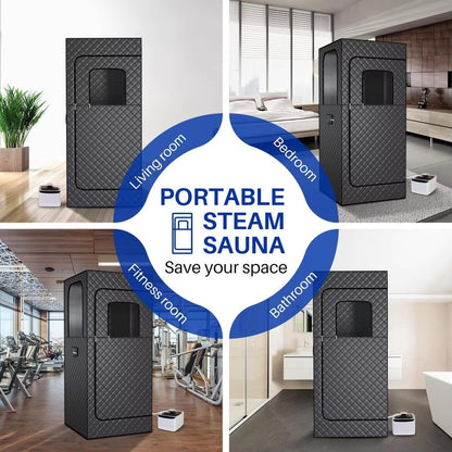 YXKJZHF Portable Steam Sauna, Indoor Sauna Tent for Home Spa Relaxation Boost Health and Recovery, with 2.6L 1000W Steamer
