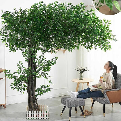 Artificial Banyan Tree - Large Simulated Green Plant for Outdoor/Indoor Decoration - Ideal for Weddings, Landscaping, Hotels, Living Rooms, Bedrooms