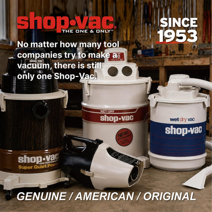 Shop-Vac 4 Gallon 5.5 Peak HP Wet/Dry Utility Vacuum with SVX2 Motor Technology, 3 in 1 Function Portable Shop Vacuum with Cart, Attachments, 5914000