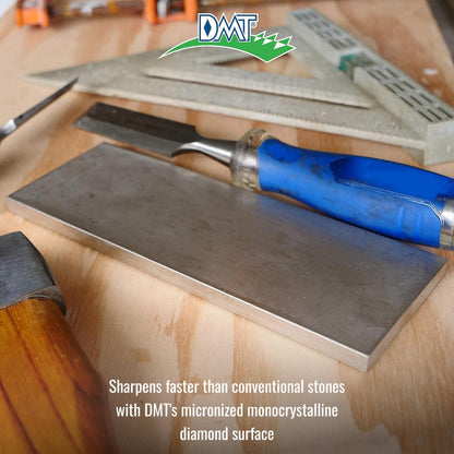 DMT D8C Dia-Sharp Bench Stone - Diamond Knife Sharpener for the Workshop, Jobsite or Kitchen - Coarse (325) - Flat Diamond Sharpening - Non-Slip Knife Sharpener- Made in the USA - 8 x 3 x 0.38 Inches